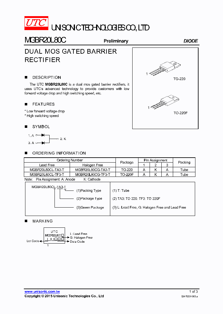 MGBR20L80CG-TA3-T_9005400.PDF Datasheet