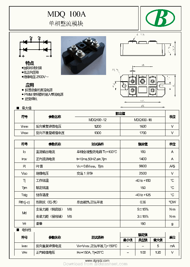 MDQ100A_9005694.PDF Datasheet