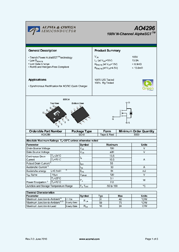 AO4296_9005733.PDF Datasheet