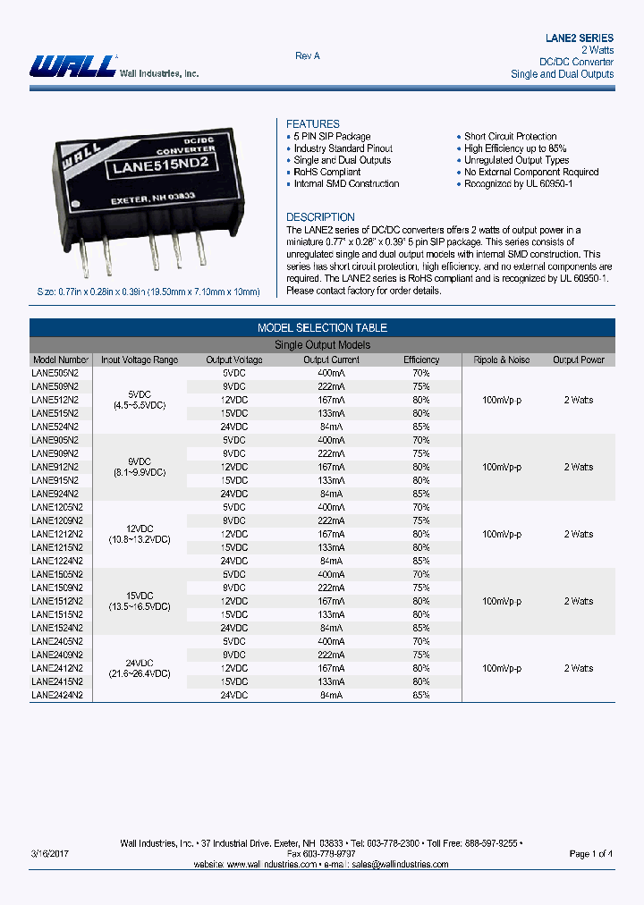 LANE505N2_9006143.PDF Datasheet