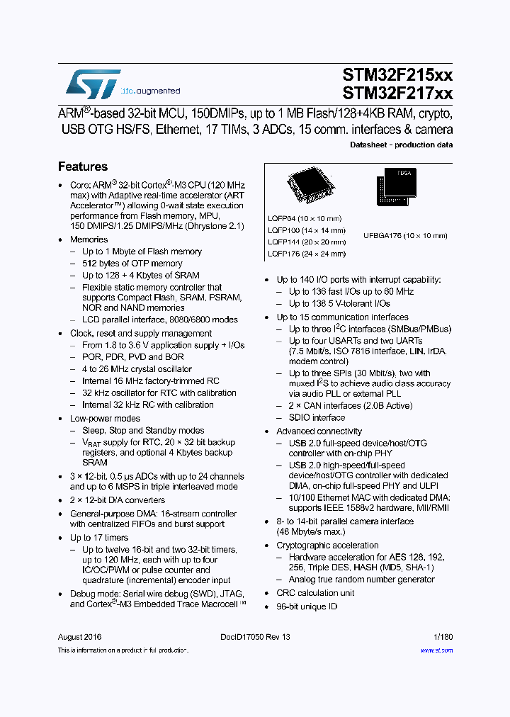 STM32F215XX_9006612.PDF Datasheet