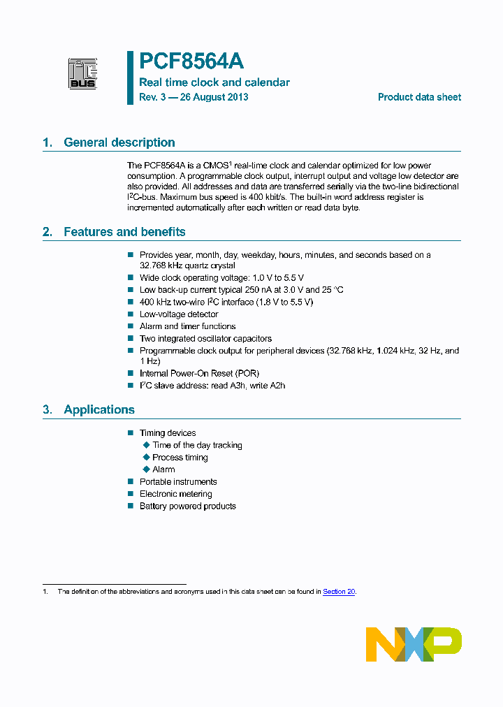 PCF8564AUG12HB1_9006971.PDF Datasheet