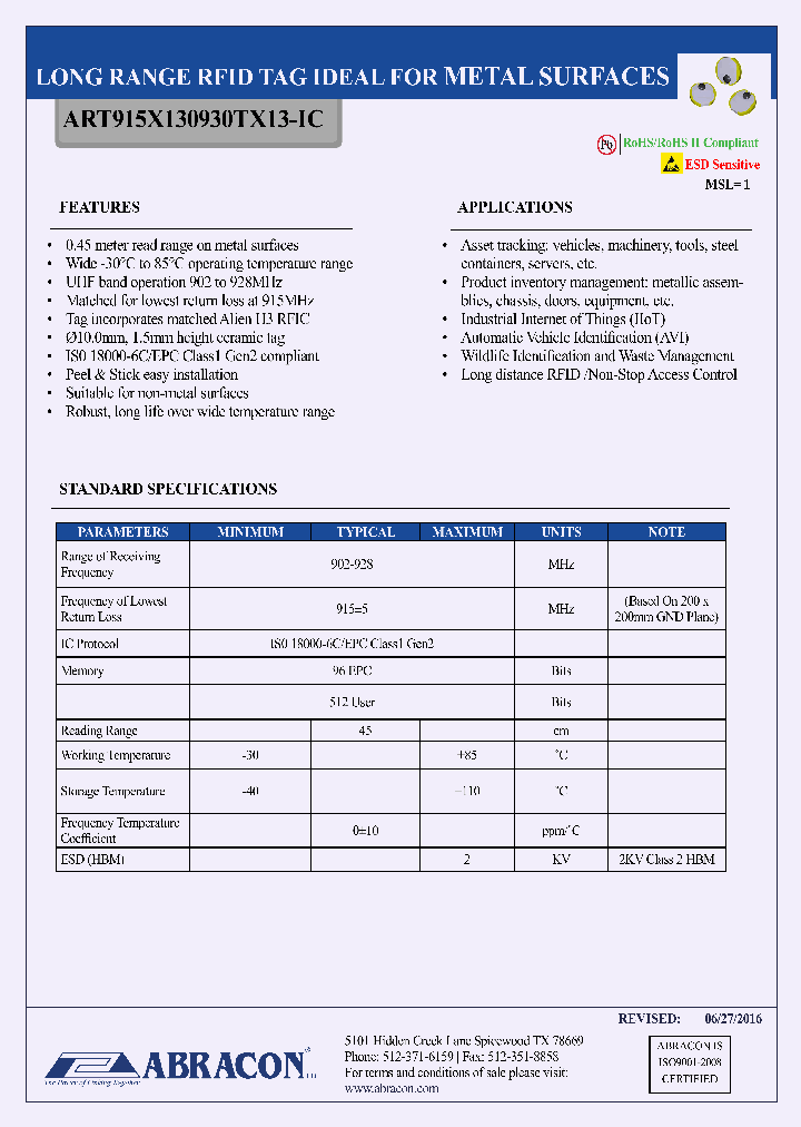 ART923X1015YZ10-IC_9007407.PDF Datasheet