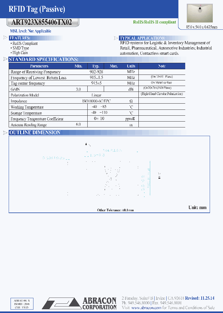 ART923X855406TX02_9007408.PDF Datasheet