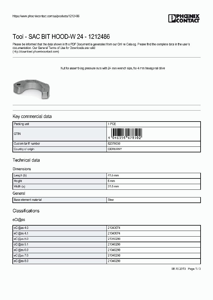 SAC-BIT-HOOD-W-24_9007720.PDF Datasheet