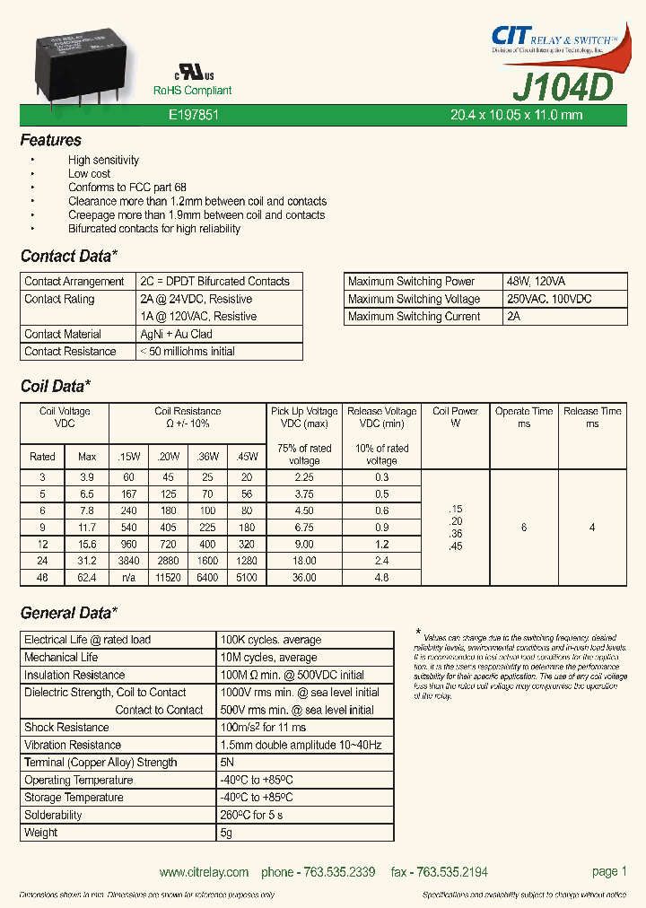 J104D2C3VDC15S_9008143.PDF Datasheet