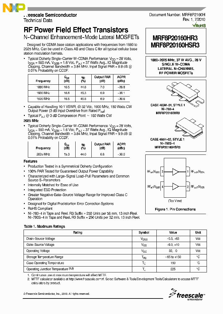 MRF8P20160H_9008365.PDF Datasheet