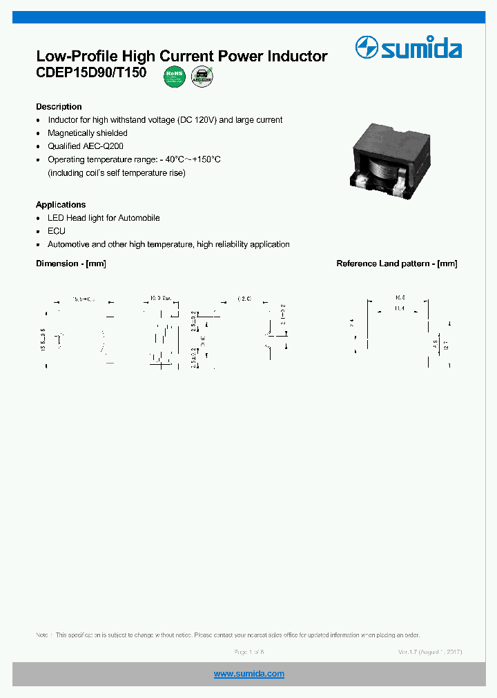 CDEP15D90T150NP-3R3MC-125_9008575.PDF Datasheet