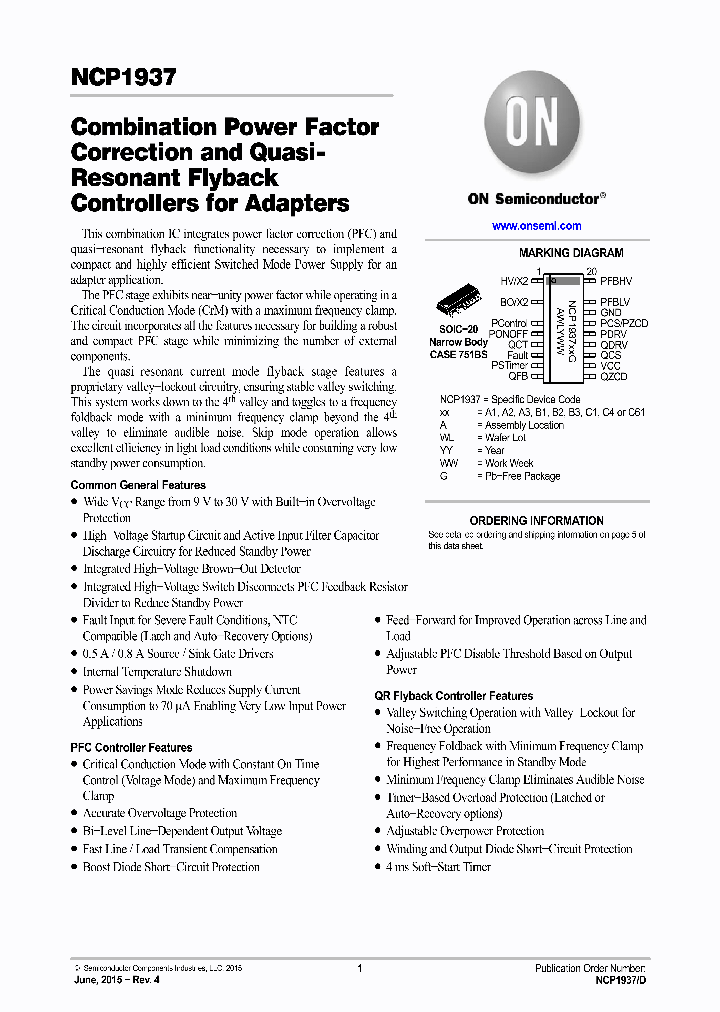 NCP1937A2DR2G_9008605.PDF Datasheet