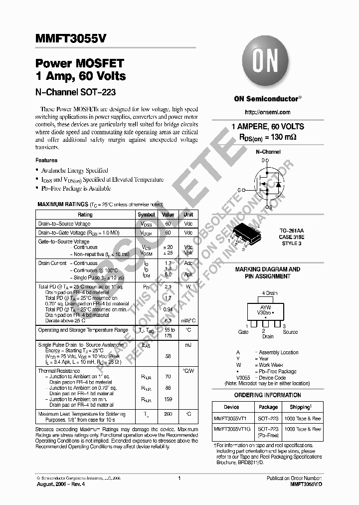 MMFT3055VT1G_9009326.PDF Datasheet