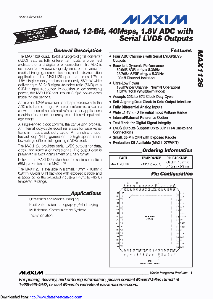 MAX1126EGK-D_9009480.PDF Datasheet