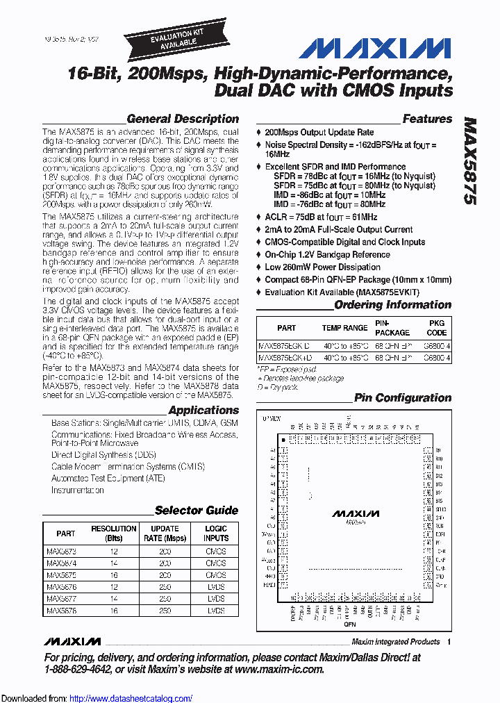 MAX5875EGK-D_9009487.PDF Datasheet