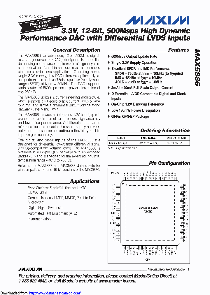 MAX5886EGK-D_9009491.PDF Datasheet