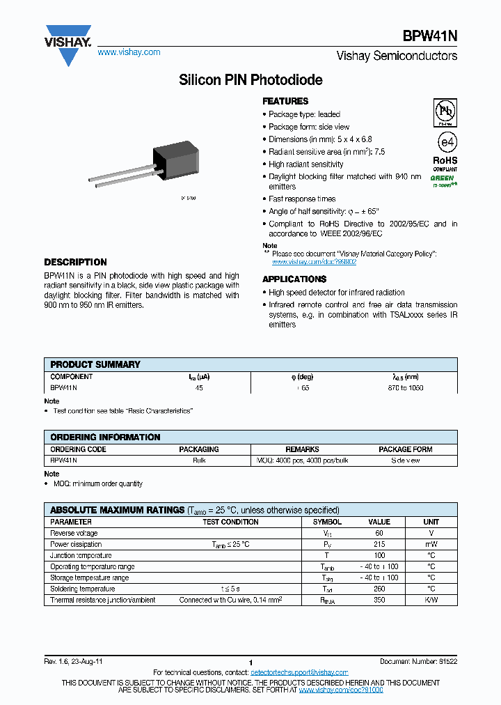 BPW41N-11_9009557.PDF Datasheet