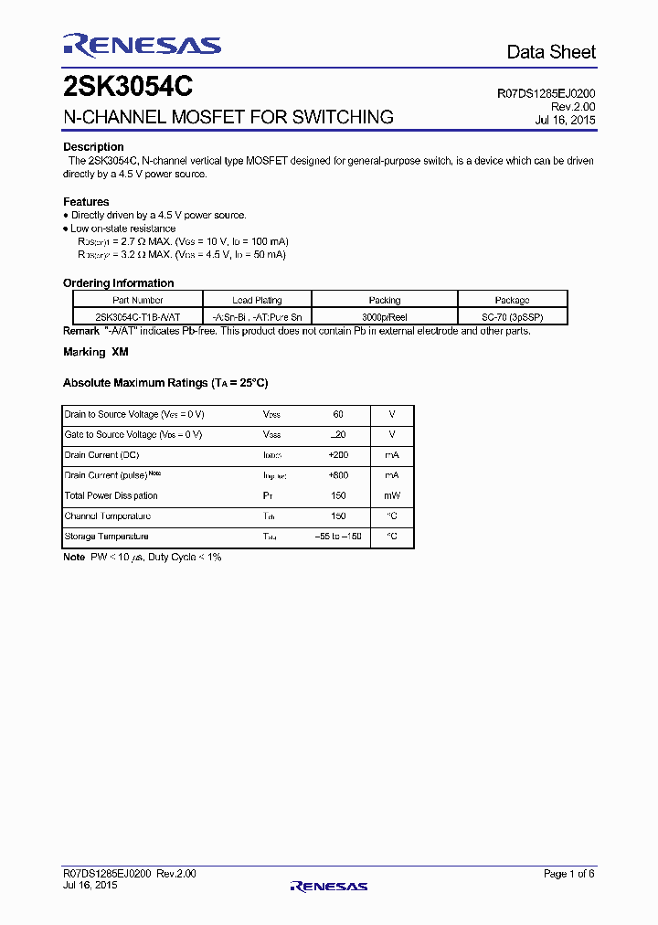 2SK3054C_9009598.PDF Datasheet