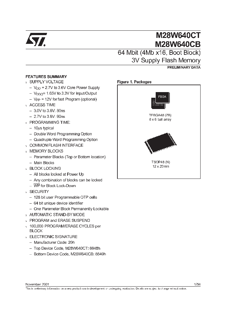 M28W640CB_9009749.PDF Datasheet