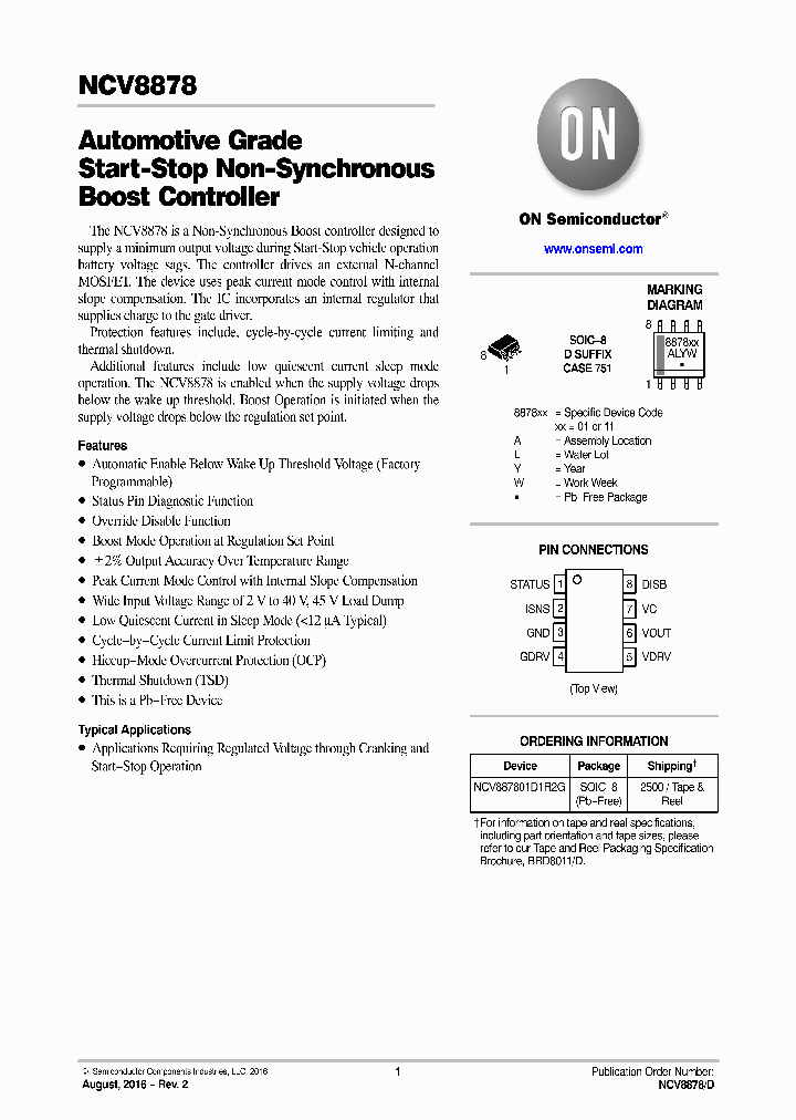 NCV887801D1R2G_9010101.PDF Datasheet
