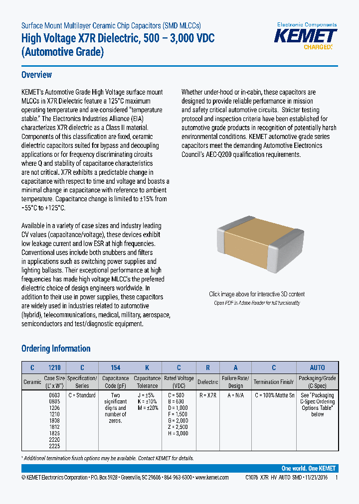 C2225C154JBRACAUTO_9010160.PDF Datasheet