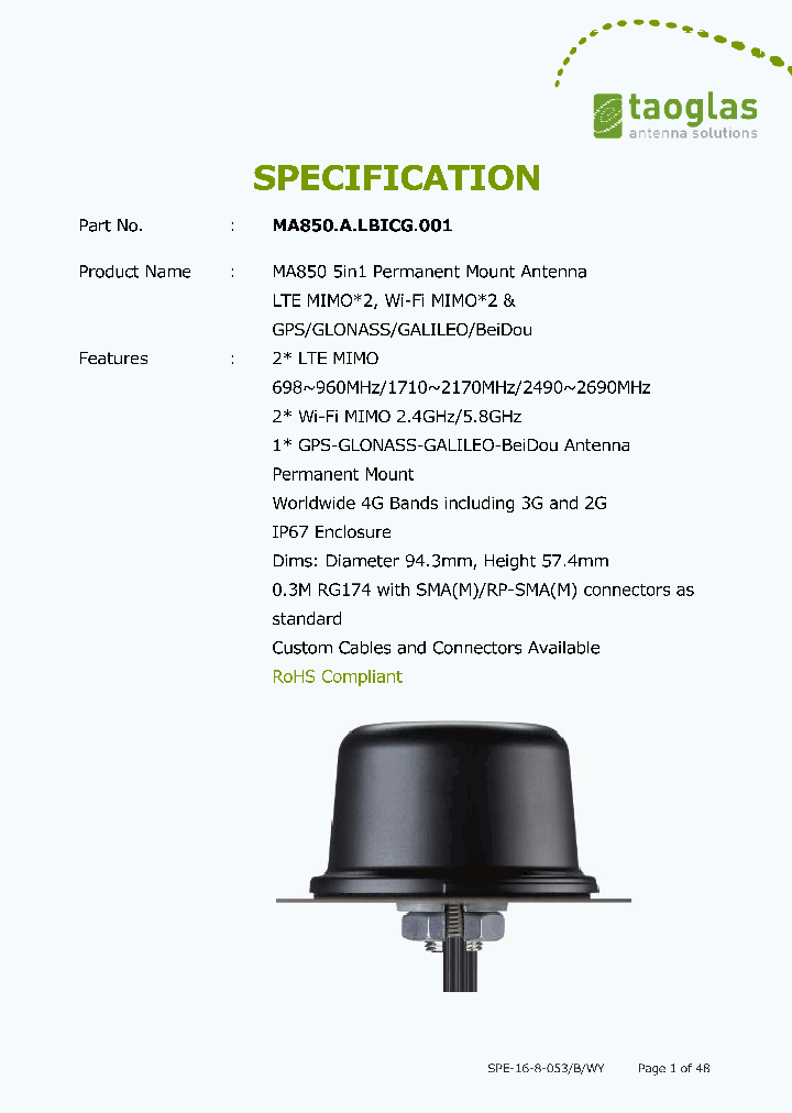 MA850ALBIC001_9010495.PDF Datasheet
