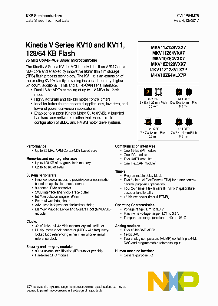 KV11P64M75_9010625.PDF Datasheet