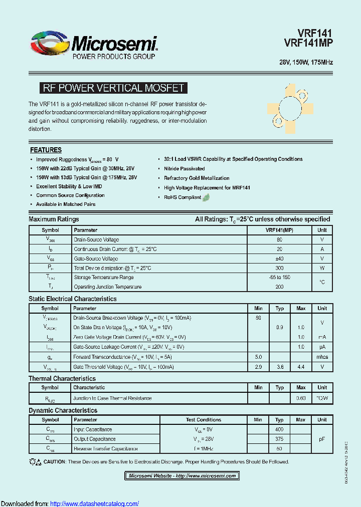 VRF141_9011176.PDF Datasheet