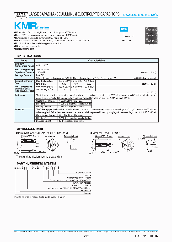 EKMR161VSN122MQ35S_9011392.PDF Datasheet