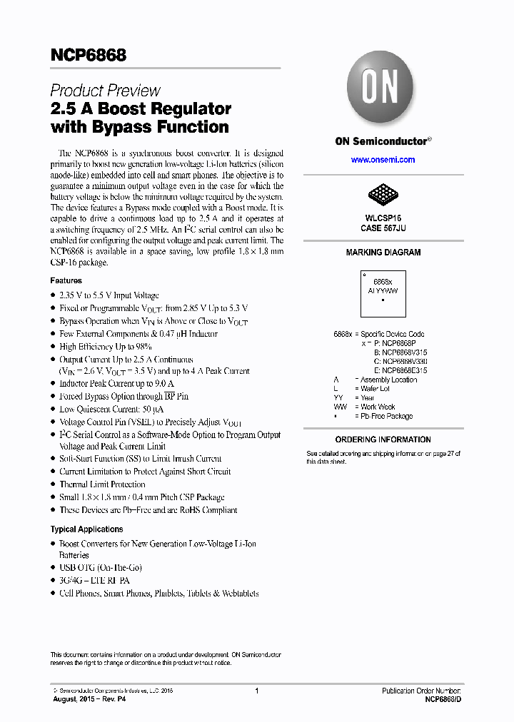 NCP6868PFCCT1G_9010940.PDF Datasheet