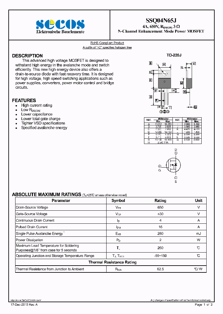 SSQ04N65J_9010867.PDF Datasheet