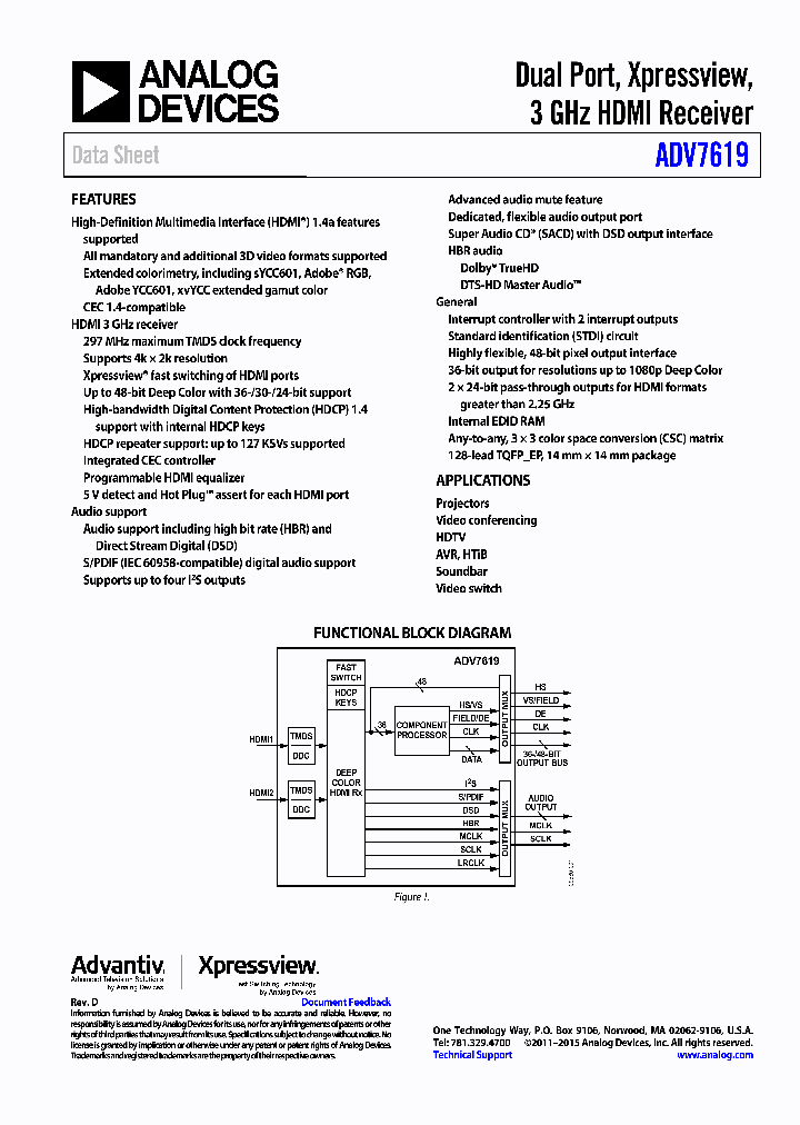 EVAL-ADV7619-7511_9011701.PDF Datasheet