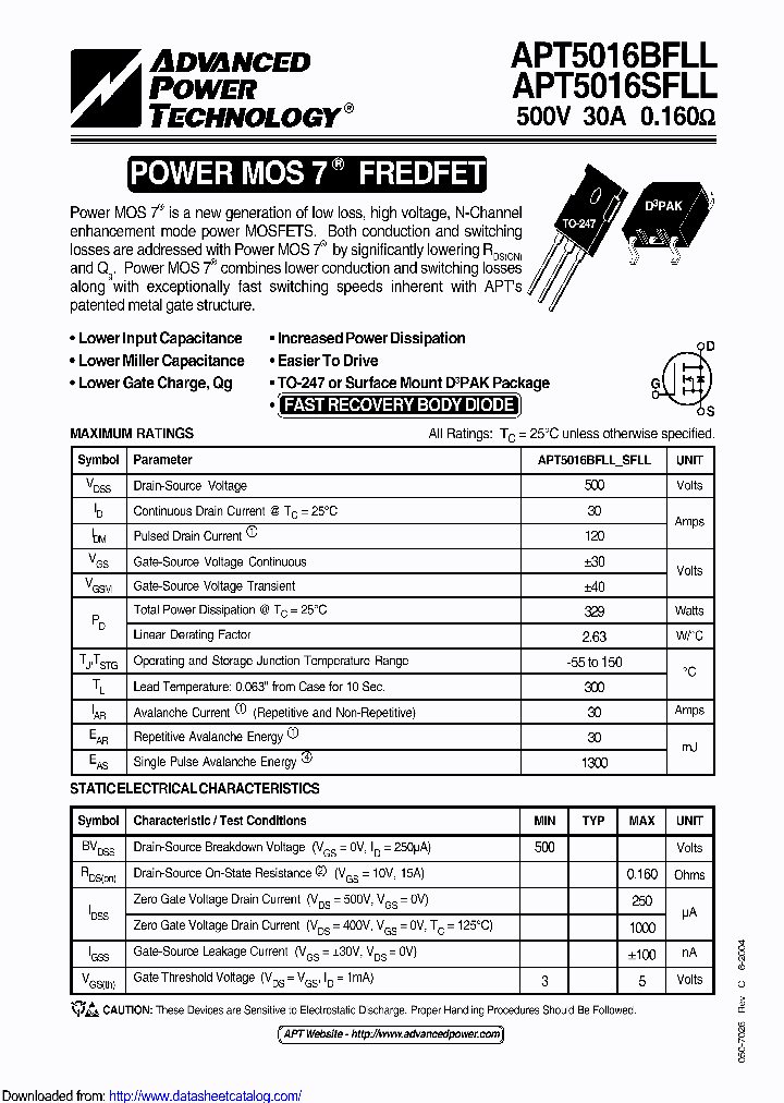 APT5016SFLLG_9011342.PDF Datasheet