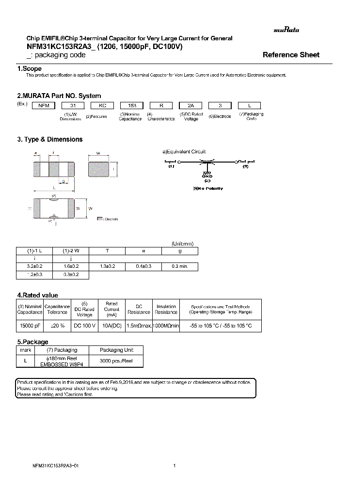 NFM31KC153R2A3_9011545.PDF Datasheet