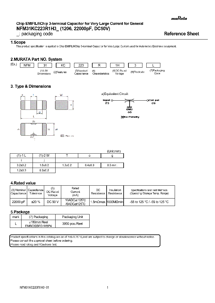 NFM31KC223R1H3_9011546.PDF Datasheet
