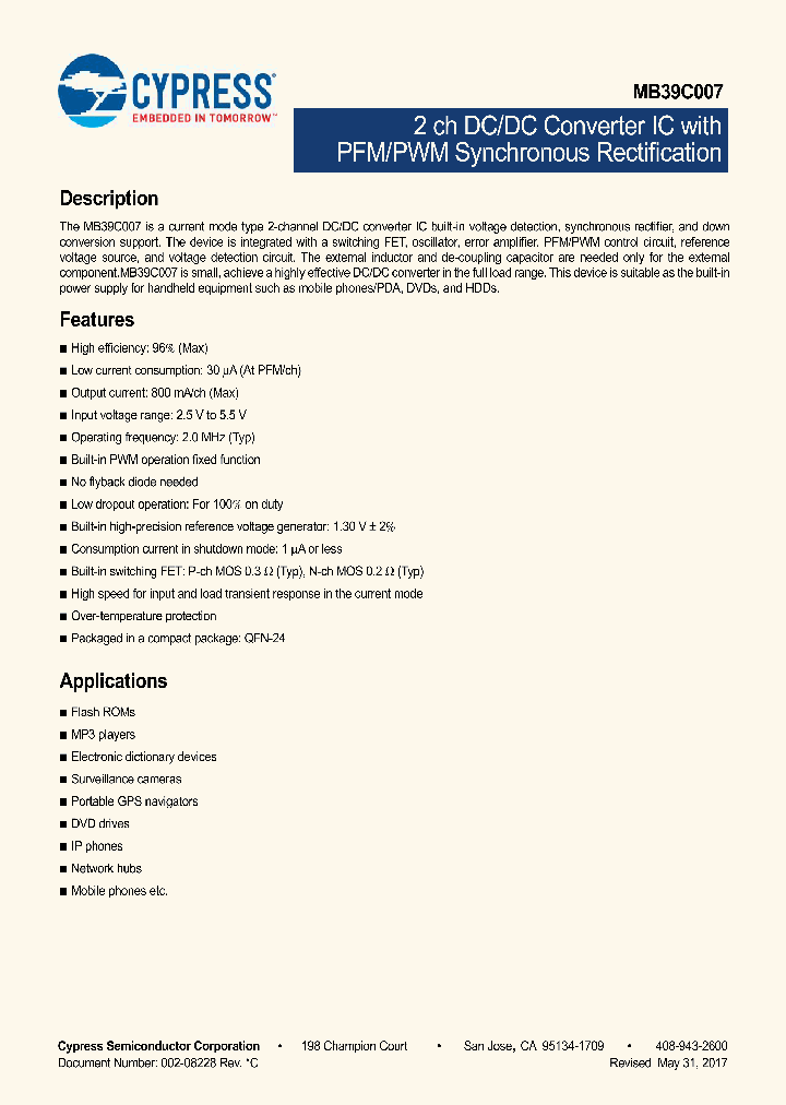 MB39C007WQN_9012429.PDF Datasheet