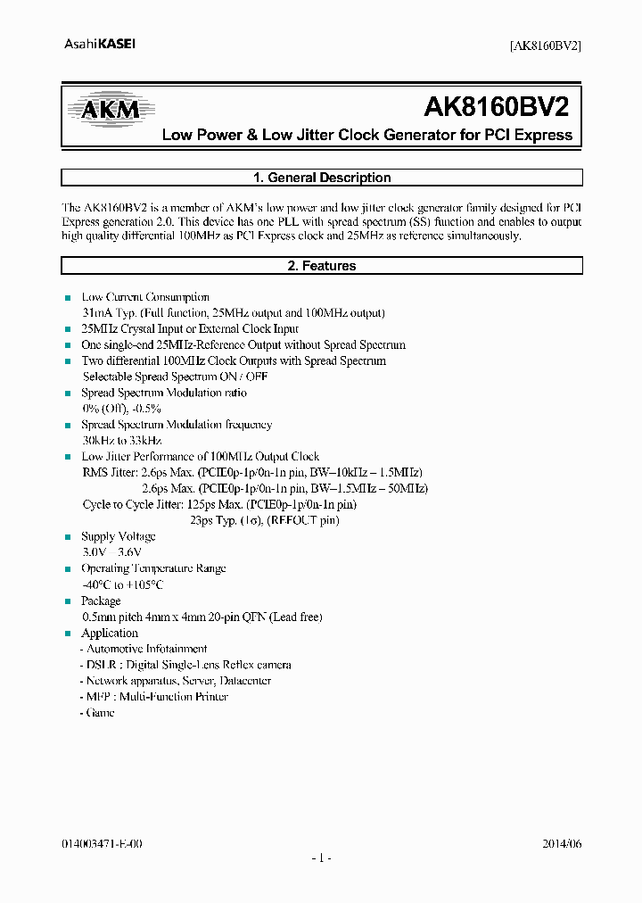 AK8160BV2_9012884.PDF Datasheet