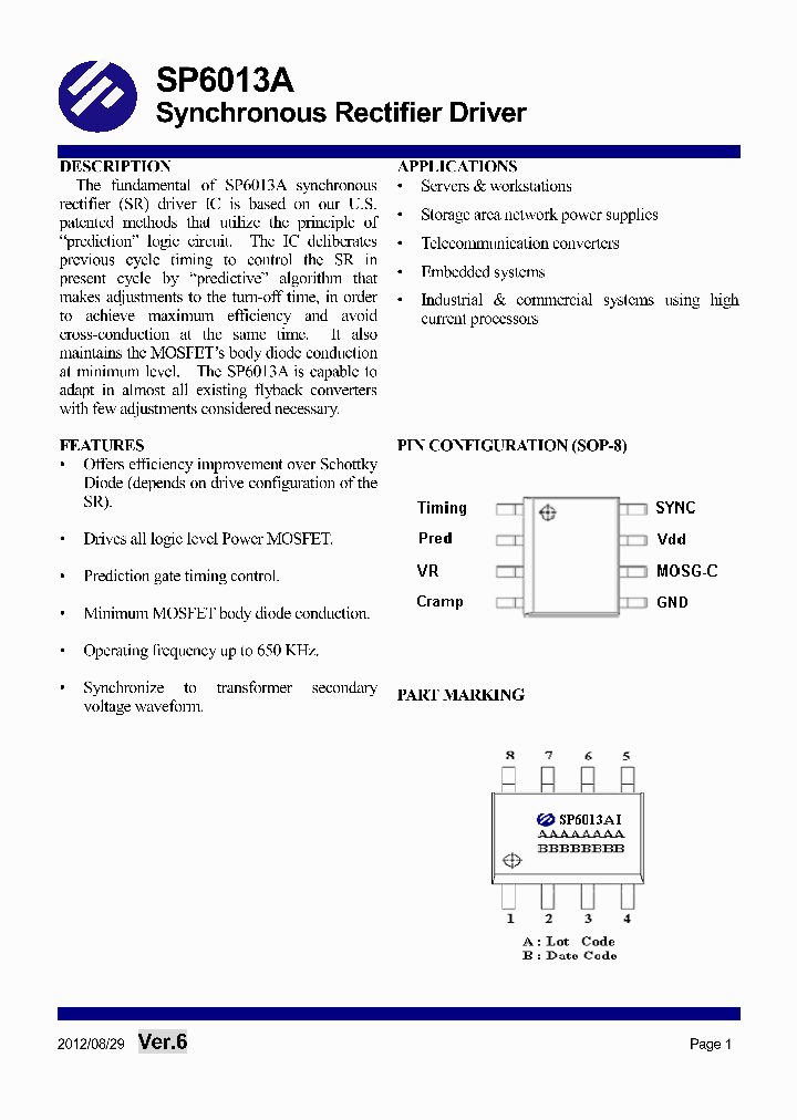 SP6013AS8TGB_9012927.PDF Datasheet
