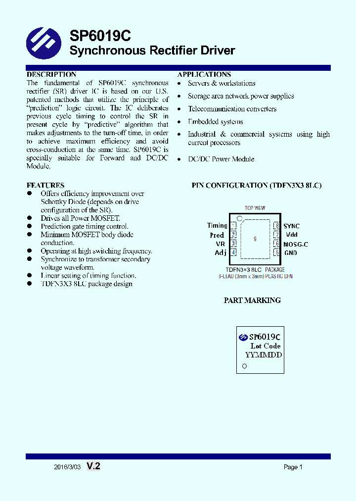 SP6019C_9012937.PDF Datasheet