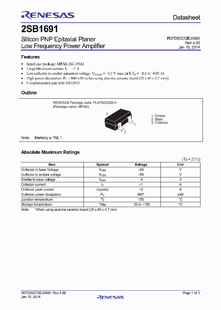 2SB1691-15_9013526.PDF Datasheet