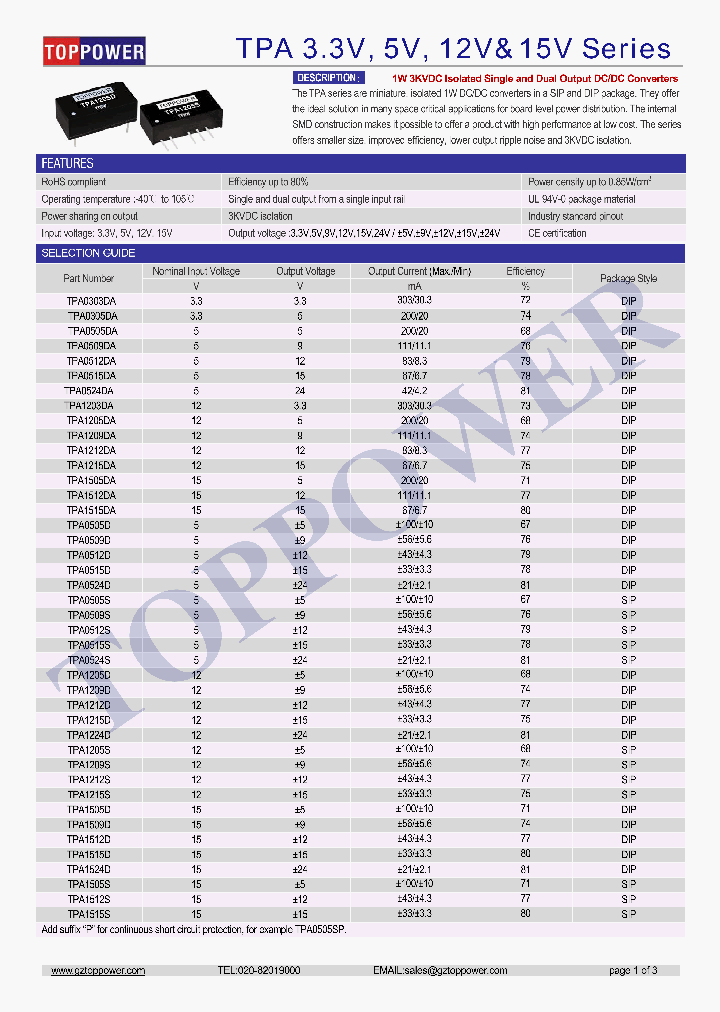 TPA1505S_9013784.PDF Datasheet
