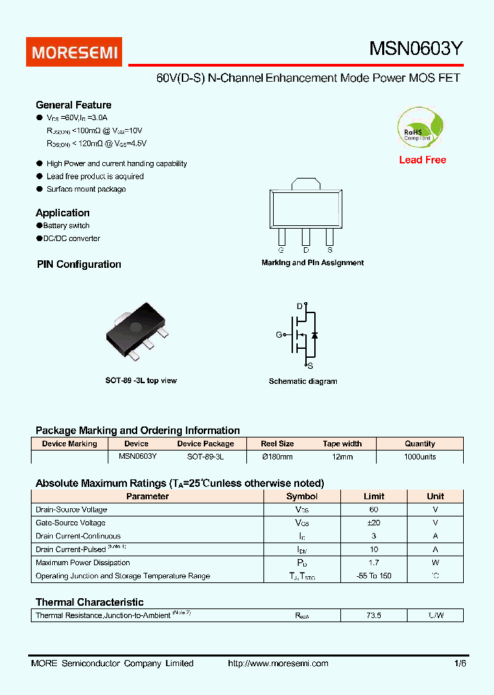 MSN0603Y_9013946.PDF Datasheet