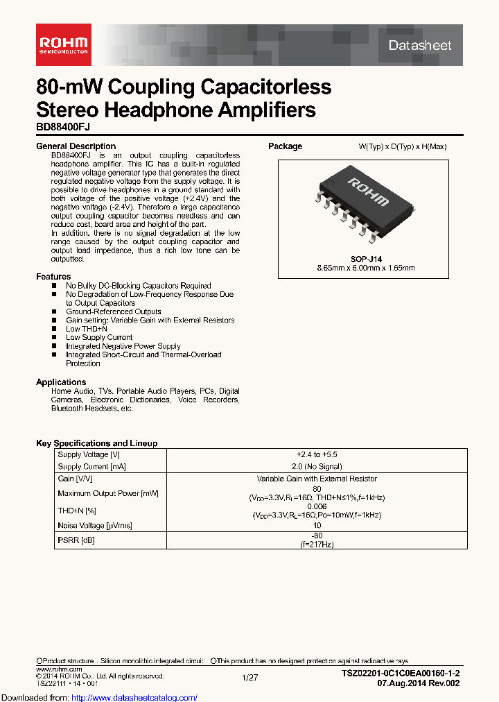 BD88400FJ-GE2_9014181.PDF Datasheet