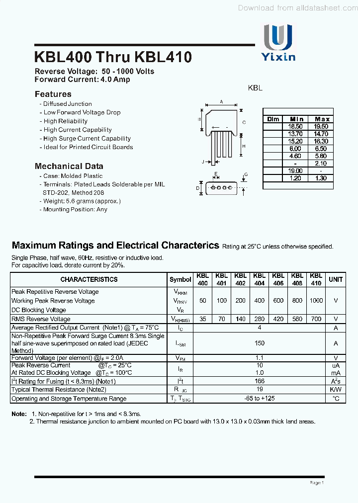 KBL400_9014309.PDF Datasheet