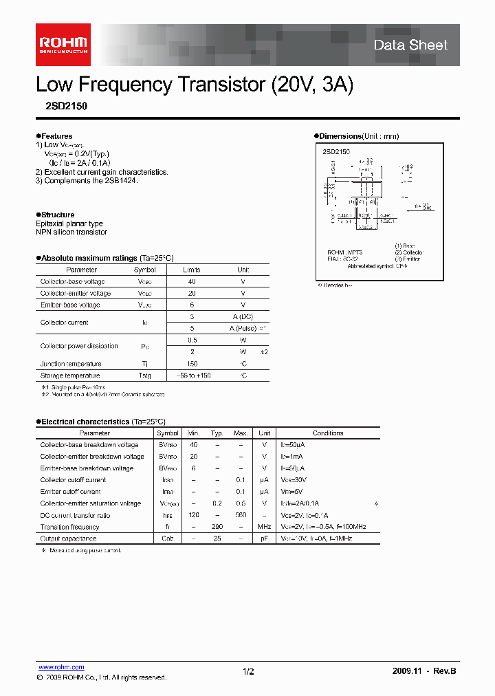 2SD2150T100R_9014330.PDF Datasheet