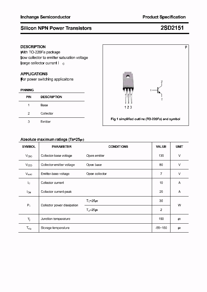 2SD2151_9014337.PDF Datasheet