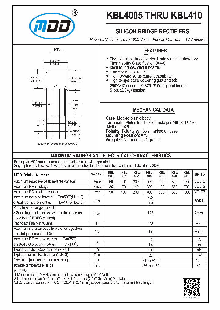 KBL4005_9014310.PDF Datasheet