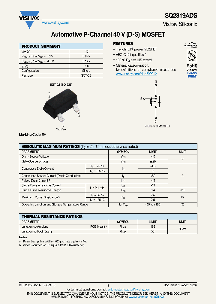 SQ2308CES_9014588.PDF Datasheet