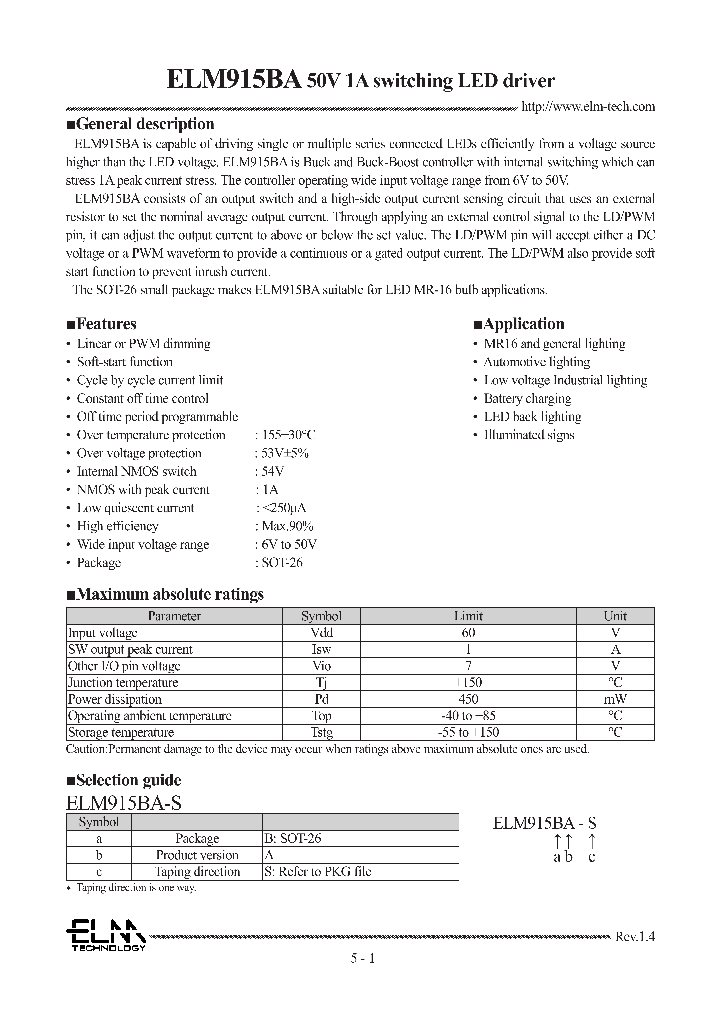 ELM915BA-17_9014671.PDF Datasheet