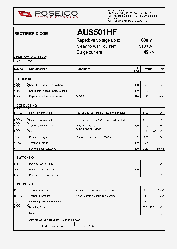 AUS501HF_9014807.PDF Datasheet