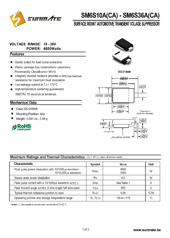 SM6S10A_9014949.PDF Datasheet