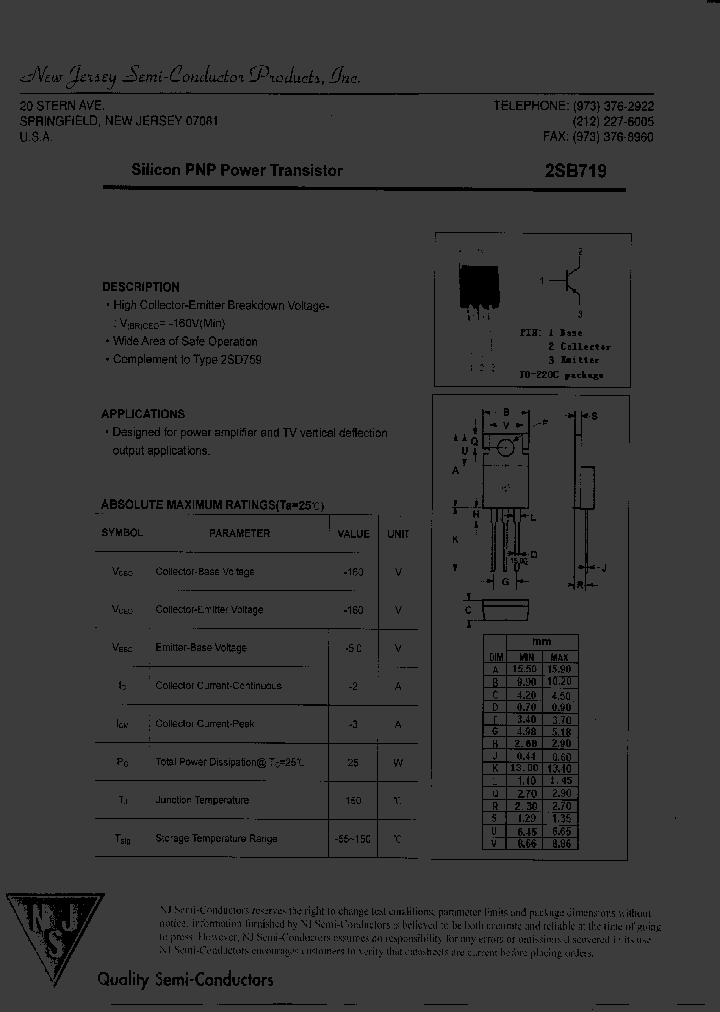 2SB719_9015048.PDF Datasheet