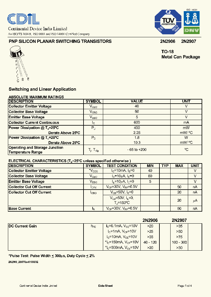 2N2907_9015084.PDF Datasheet